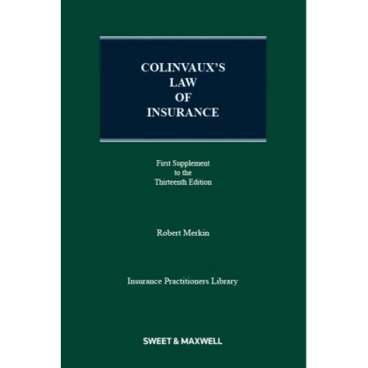 Colinvaux's Law of Insurance 13th ed: 1st Supplement